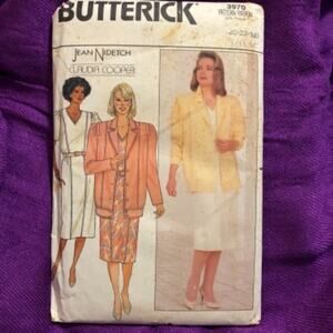 Butterick Sewing pattern 3970 dress puff sleeve jacket